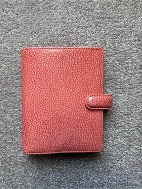 Pocket Finsbury filoFAX Coral Leather Planner